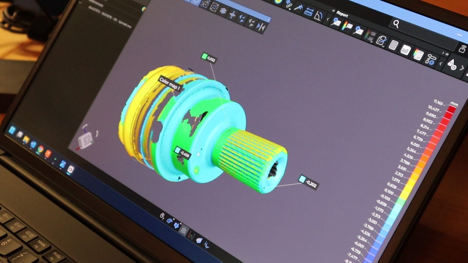 3D scan color map Triscan