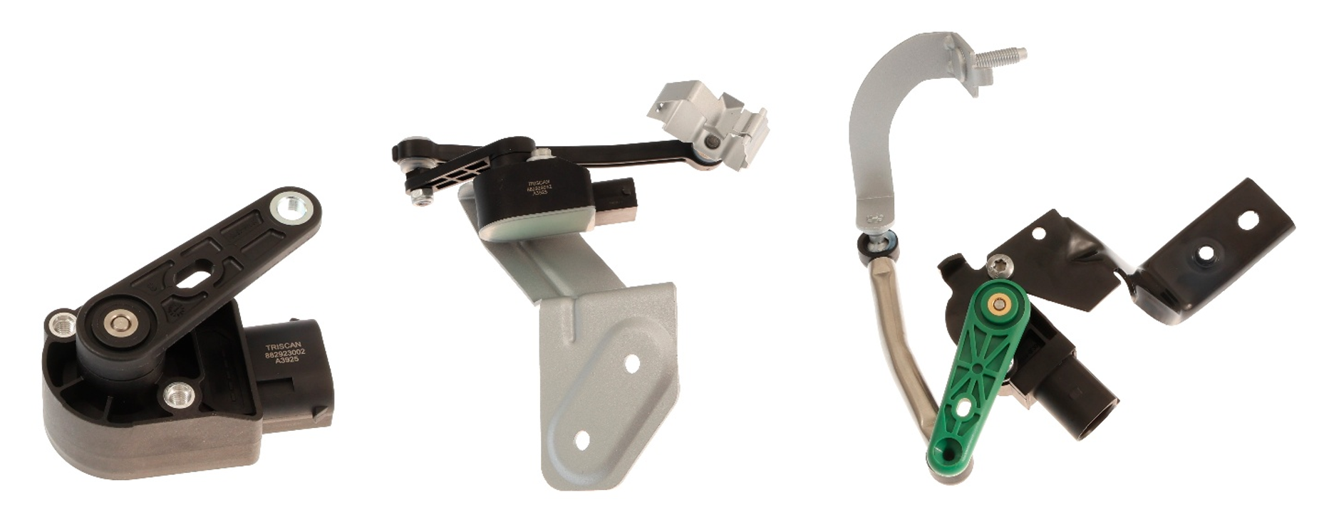 Tre forskellige Triscan niveausensorer